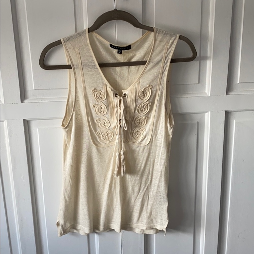 Sanctuary lace-up top
